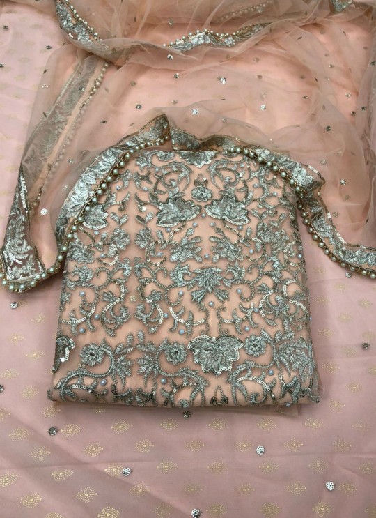 Kilruba 65 Colours Vol 1 Peach Net Pakistani Suit Kilruba k-65 L Kilruba 65 Colours Vol 1 Peach Net Pakistani Suit Kilruba k-65 L