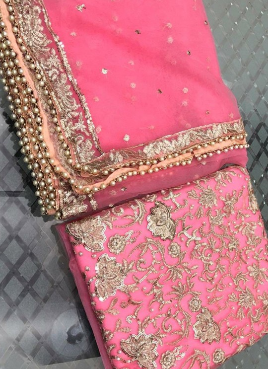 Kilruba 65 Colours Vol 2 Baby Pink Baby Pink Net  Pakistani Suit Kilruba k-65 Q