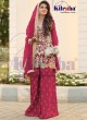 Kilruba 65 Colours Vol 2 Hot Pink Net  Pakistani Suit Kilruba k-65 R