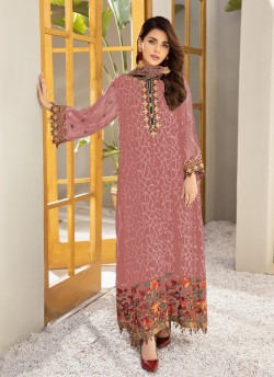 Kilruba 135 Colours Pink Georgette Pakistani Suit Kilruba-K-135 A