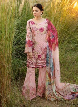 Pink Satin Cotton Pakistani Suit Swiss Summer Collection 31001 By Kilruba SC/018428