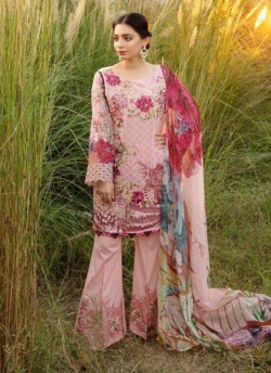 Pink Satin Cotton Pakistani Suit Swiss Summer Collection 31001 Set By Kilruba SC/018425