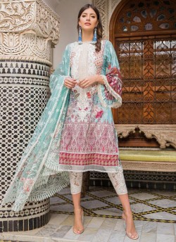 White Lawn Pakistani Suit Sobia Nazir Luxury Lawn Collection 37003 Set By Kilruba SC/018998