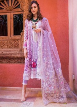Purple Lawn Pakistani Suit Sobia Nazir Luxury Lawn Collection 37005 Set By Kilruba SC/018998