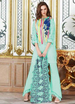 Charizma Festive Collection Hit Designs Colours BY Kilruba 43C Blue Cocktail Pakistani Shalvar Kameez