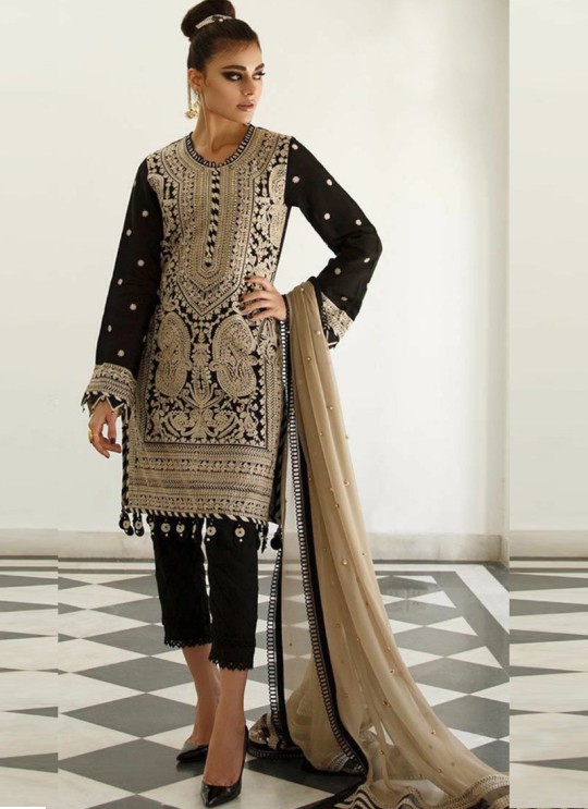 Black Georgette Party Wear Pant Style Pakistani Suit Hit Designs 2020 By Kilruba SC018413