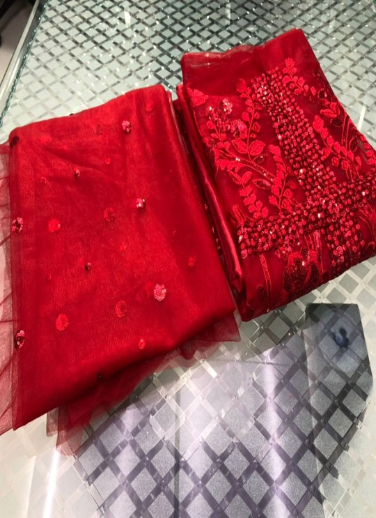 Red Net Party Wear Pakistani Suit Hit Designs 2020 By Kilruba SC018415