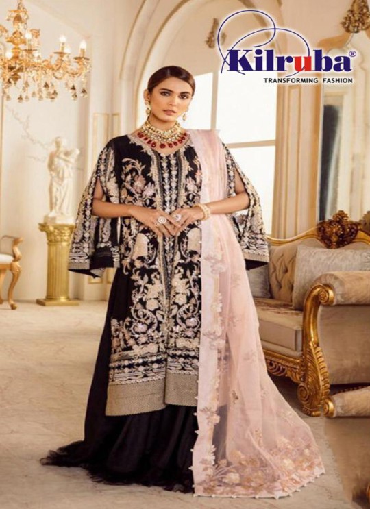 Black Georgette Designer Pakistani Salwar Kameez 80 Colors By Kilruba SC018435