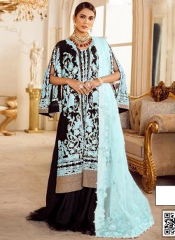 Black Georgette Designer Pakistani Salwar Kameez 80 Colors By Kilruba SC018436