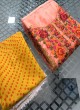 Peach Organza Eid Wear Pant Style Suit 83 Colours By Kilruba SC018463