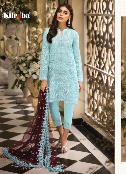 901 Colors 901A By Kilruba Turquoise Festival Wear Pakistani Suit SC-016392