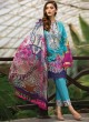 Afrozeh Lawn 20 By Kilruba 28002 Turquoise Cotton Designer Pakistani Lawn Suit