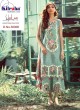 Elaf Premium Luxury Lawn By Kilruba 30006 Green Pure Lawn Cotton Designer Pakistani Salwar Kameez SC018253