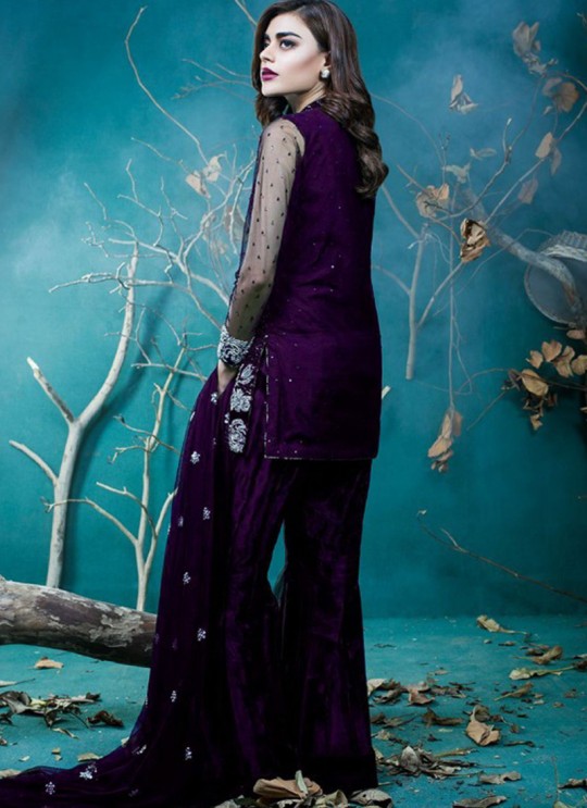 Purple Net Embroidered Pakistani Suits Jannat Gold Vol 1 01C Color By Kilruba SC/013610 Purple Net Embroidered Pakistani Suits Jannat Gold Vol 1 01C Color By Kilruba SC/013610
