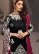 Black Faux Georgette Embroidered Pakistani Suits Jannat Luxury Art 2002B Color By Kilruba Sc/013753
