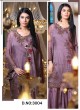 Lavender Georgette Embroidered Pakistani Suits Jannat Royal Collection 3004 By Kilruba  SC/013265