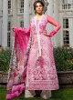 Pink Organza Tisu Embroidered Pakistani Suits Jannat Eid Collection 6003 By Kilruba