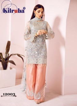 Jannat Freesia 12003 By Kilruba Grey Wedding Wear Pakistani Suit SC-017389