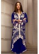 Royal Blue Georgette Embroidered Pakistani Suits For Eid Jannat Summer Gold 5004 By Kilruba  SC/014456