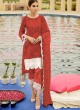 Red Cambric Cotton Eid Wear Pakistani Suit 57 Colours By Kilruba SC018689