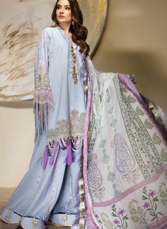 Blue Cambric Cotton Pakistani Suit Jannat Lawn Editions 8004 By Kilruba SC/016106