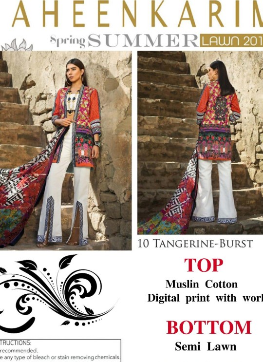 Multicolor Muslin Cotton Party Wear Pakistani Suit 10 By Kilruba SC/015835