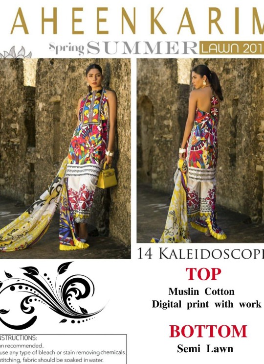 Multicolor Muslin Cotton Party Wear Pakistani Suit 14 By Kilruba SC/015836