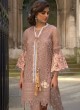 Peach Net Embroiderd Wedding Wear Pakistnai Suit 0032 Colours 0032D By Kilruba SC/018236