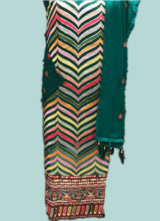 Green Georgette Embroiderd Desginer Pakistnai Suit 105 Colours 105A By Kilruba SC/018852