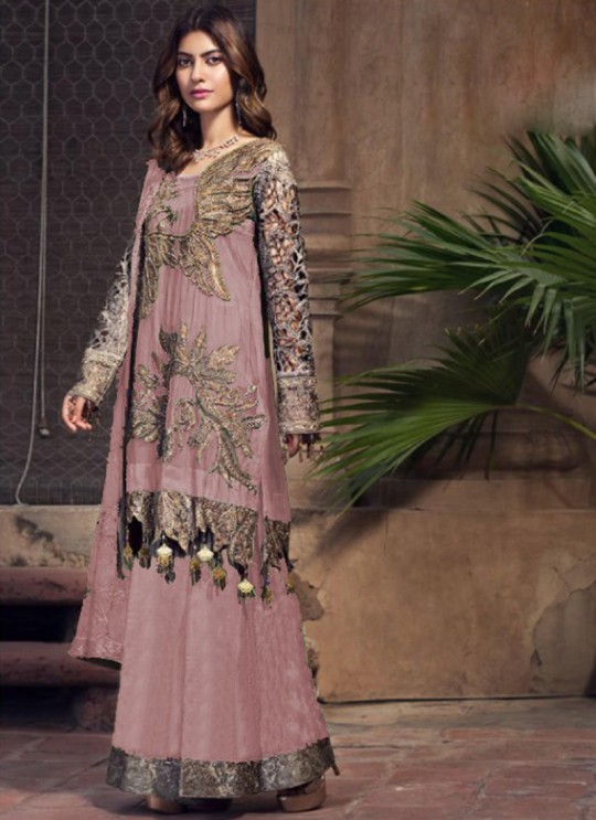 Pink Georgette Embroiderd Designer Pakistnai Suit 11002 New Colours 11002F By Kilruba SC/018776