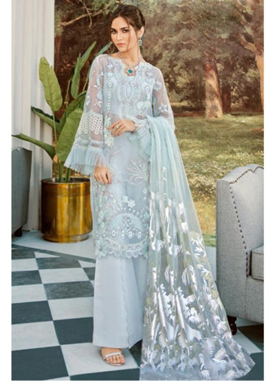 Blue Net Embroiderd Party Wear Pakistnai Suit  50 By Kilruba SC/018237