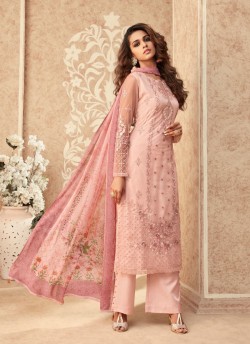 Pink Net Embroiderd Designer Pakistnai Suit 91 Series 93 By Kilruba SC/018679