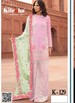 Pink Georgette Pakistani Suit K-129 By Kilruba SC/019048