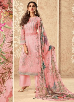 Pink Net Pakistani Suit K-994D By Kilruba SC/019010