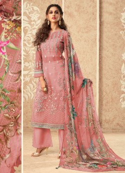 Pink Net Pakistani Suit K-94G By Kilruba SC/019023