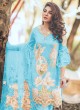 Rang Rasiya Digital Lawn Color By Kilruba K45A Blue Cotton Party Wear Pakistani Lawn Suit