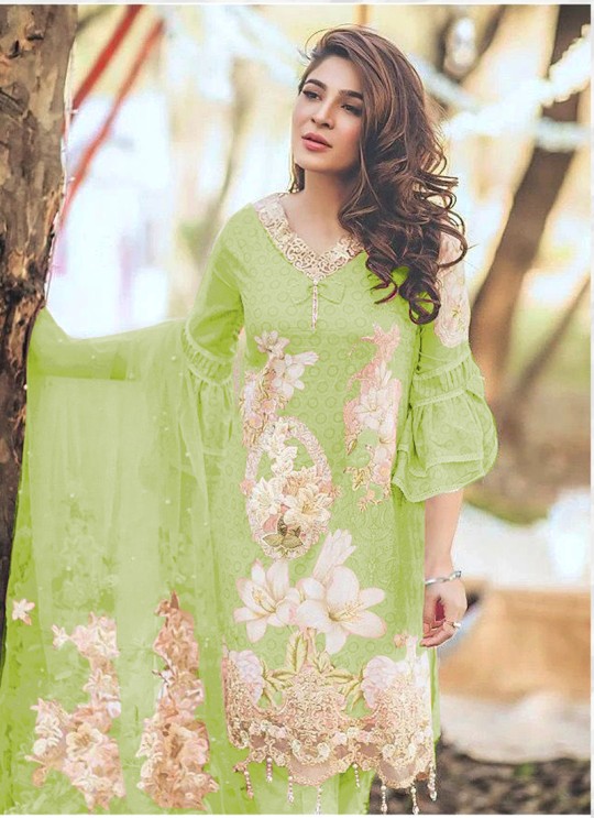 Rang Rasiya Digital Lawn Color By Kilruba K45B Green Cotton Party Wear Pakistani Lawn Suit