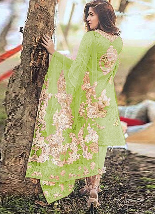 Rang Rasiya Digital Lawn Color By Kilruba K45B Green Cotton Party Wear Pakistani Lawn Suit