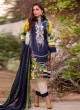 Rang Rasiya Royal Soiree Dupatta By Kilruba 29003 Blue Cotton Party Wear Pakistani Lawn Suit