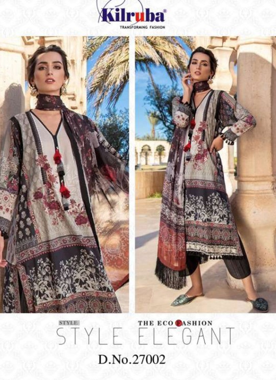Multicolor Lawn Eid Wear Pakistani Suit Sobia Nazir Embroidery Collection 27002 By Kilruba