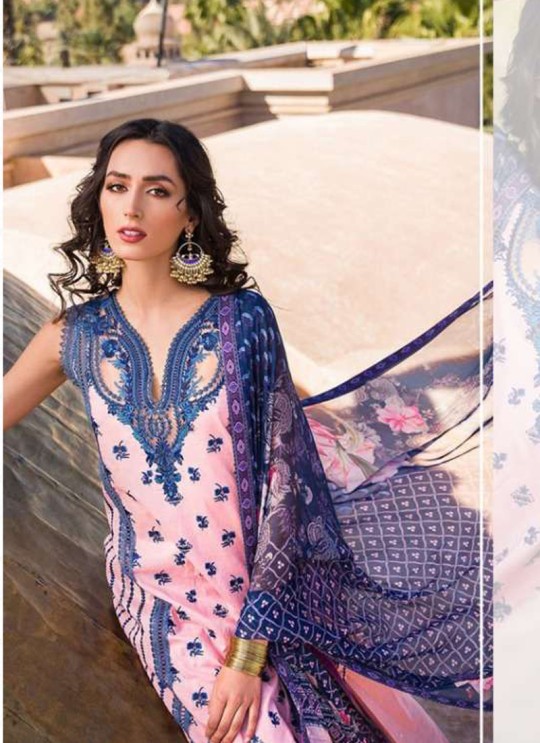Pink Lawn Eid Wear Pakistani Suit Sobia Nazir Embroidery Collection 27004 By Kilruba