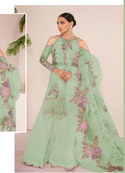 K-173 Colors K-173 B Green Georgette Party Wear Pakistani Suit SC/019615