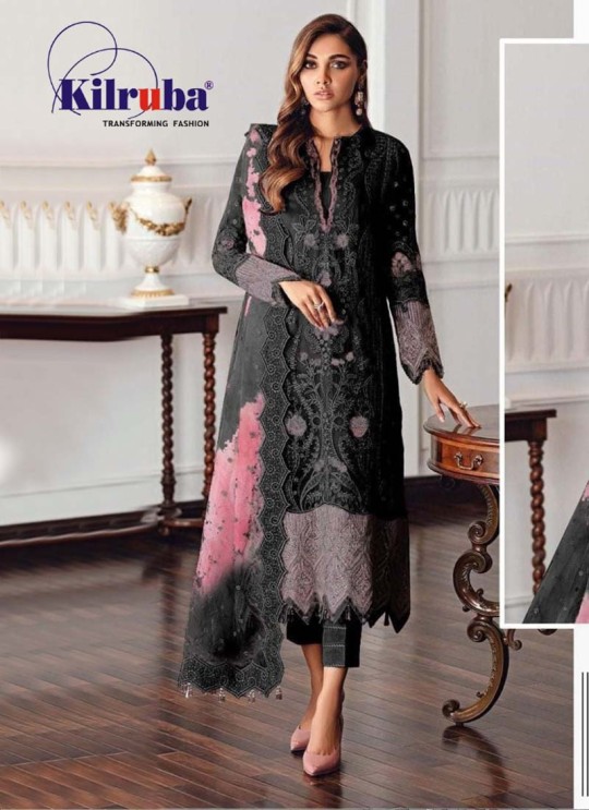 K-189 Colors K-189 C Black Georgette Party Wear Pakistani Suit SC/019727