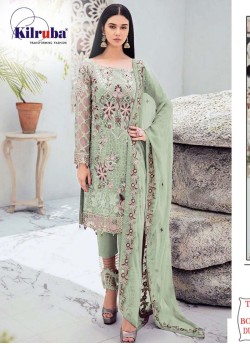 Kilruba K-215 Pista Colors Georgette Party Wear Pakistani Suit