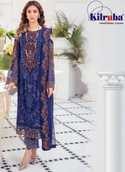 K-184 Colors K-184 Blue Georgette Party Wear Pakistani Suit SC/019709