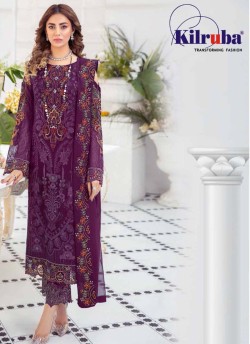 K-184 Colors K-184 A Maroon Georgette Party Wear Pakistani Suit SC/019710