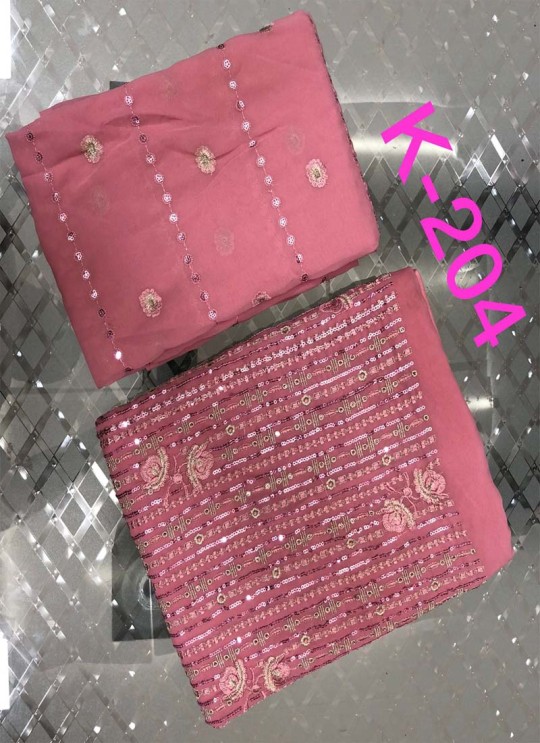 Kilruba K-204  Pink Georgette Party Wear Pakistani Suit SC/019712