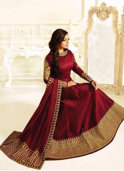Nitya Vol 104 By LT Fabrics 1401 to 1410 Series Drashti Dhami Wedding Wear Full Length Anarkali Suits Collection 2019