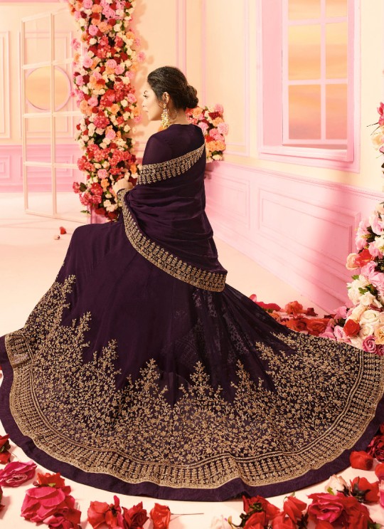 Purple Georgette Floor Length Anarkali Nitya Vol-122 2202 By Lt Fabrics
