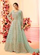 Pist Green Net Jacket Style Anarkali Nitya Vol-122 2209 By Lt Fabrics